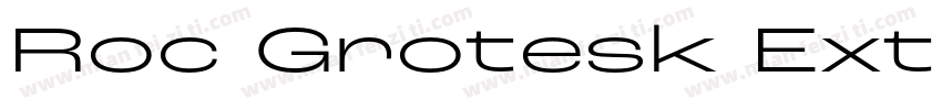 Roc Grotesk ExtraWide Black字体转换